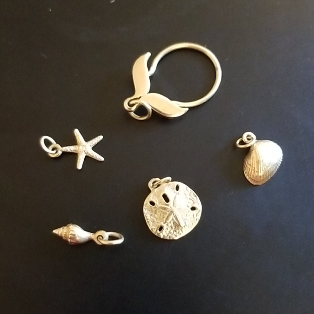 Reserved for Buyer: JA Beach Charms and Ring